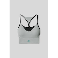 Tommy Life Taş Standart Fit Baskılı Sırt Detaylı Kadın Spor Büstiyer - 97300