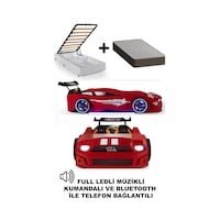 Kırmızı Arabalı Yatak Sport Mst Full Ledli Kumandalı Baza Ortopedik Yatak 90x190 Cm Kırmızı Arabalı Yatak Sport Mst Full Ledli Kumandalı Baza Ortopedik Yatak 90x190 Cm