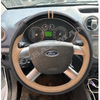Ford Connect Dikme Direksiyon Kılıfı Parlak Siyah Taba Detaylı Taba Çift Yüzük Ve Dikiş 2006-2013