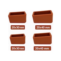 Asvera Safir Serisi Merdiven Ayak Takozu Takımı 20x30 & 20x40 Mm Kaydırmaz Plastik 1 Takım Asvera Safir Serisi Merdiven Ayak Takozu Takımı 20x30 & 20x40 Mm Kaydırmaz Plastik 1 Takım