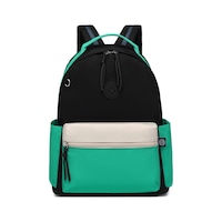 Büyük Boy Laptop Bölmeli Su Geçirmez Kumaş Renkli Çanta Siyah/yeşil Büyük Boy Laptop Bölmeli Su Geçirmez Kumaş Renkli Çanta Siyah/yeşil