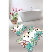 Anemon Djt 2 Li Set Banyo Halısı Takımı, Klozet Paspası Çok Renkli Anemon Djt 2 Li Set Banyo Halısı Takımı, Klozet Paspası Çok Renkli