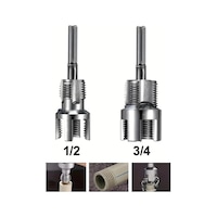 Mucit Home 2 Li Set İç Dış Plastik Boru Diş Açma Seti 1/2 Ve 3/4 İnç Borularla Uyumlu Mucit Home 2 Li Set İç Dış Plastik Boru Diş Açma Seti 1/2 Ve 3/4 İnç Borularla Uyumlu