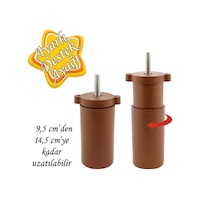 Ayarlı Destek Ayağı 9.5 X 14.5cm Kahverengi Gizli Ayak M8 Civatalı İncediş Mobilya Kanepe Baza Koltuk Ayarlı Destek Ayağı 9.5 X 14.5cm Kahverengi Gizli Ayak M8 Civatalı İncediş Mobilya Kanepe Baza Koltuk