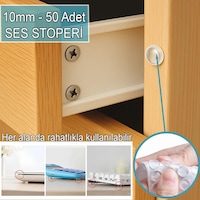 50 Li 10mm Yapışkanlı Şeffaf Silikon Ses Stoperi Dolap Çekmece Tamponu Koruyucu Şeffaf 50 Li 10mm Yapışkanlı Şeffaf Silikon Ses Stoperi Dolap Çekmece Tamponu Koruyucu Şeffaf