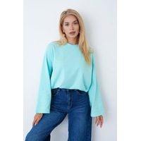 Herkesemoda Kadın Tesettüre Uygun Geniş Kollu Body Turkuaz Herkesemoda Kadın Tesettüre Uygun Geniş Kollu Body Turkuaz