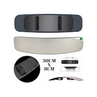 Panoramik İç Dikiz Aynası Geniş Açı Üniversal Lastikli Geçmeli Mavi Cam R450 Kör Nokta Engelleyici 30x8cm Panoramik İç Dikiz Aynası Geniş Açı Üniversal Lastikli Geçmeli Mavi Cam R450 Kör Nokta Engelleyici 30x8cm