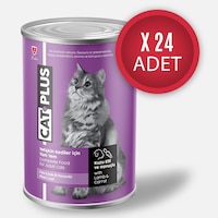 CatPlus Kuzu Etli ve Havuçlu Konserve Yetişkin Kedi Maması 24 x 395 G CatPlus Kuzu Etli ve Havuçlu Konserve Yetişkin Kedi Maması 24 x 395 G