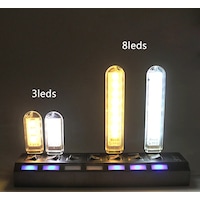 Taşınabilir Mini USB 8 LED GünIşığı Lamba 5730 SMD Kamp Stick Led Taşınabilir Mini USB 8 LED GünIşığı Lamba 5730 SMD Kamp Stick Led