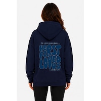 Herkesemoda First Love Arka Baskılı Kapüşonlu 2 İplik Şardonlu Sweatshirt Lacivert Herkesemoda First Love Arka Baskılı Kapüşonlu 2 İplik Şardonlu Sweatshirt Lacivert