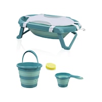 Babyjem Katlanır Bebek Banyo Küvet Seti 5 Parça Antrasit (Havlu Fileli) Babyjem Katlanır Bebek Banyo Küvet Seti 5 Parça Antrasit (Havlu Fileli)