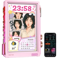 Divoom Times Frame 10.1 Akıllı Kişiselleştirilebilir Dijital Çerçeve, 64gb Pembe