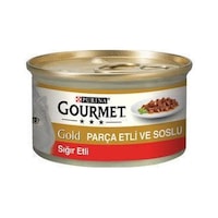 Gourmet Gold Parça Sığır Etli Soslu Konserve Yetişkin Kedi Maması 24 x 85 G Gourmet Gold Parça Sığır Etli Soslu Konserve Yetişkin Kedi Maması 24 x 85 G