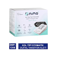 Nimo DBP-1318 Koldan Ölçer Konuşan Tansiyon Aleti Beyaz Nimo DBP-1318 Koldan Ölçer Konuşan Tansiyon Aleti Beyaz