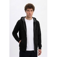 Markapia Erkek Fermuarlı Kapüşonlu Cepli İçi Polarlı Sweatshirt Çok Renkli S Markapia Erkek Fermuarlı Kapüşonlu Cepli İçi Polarlı Sweatshirt Çok Renkli S