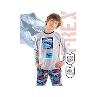 T-rex Info Erkek Çocuk T-shirt Pantolon Takım T-rex Info Erkek Çocuk T-shirt Pantolon Takım