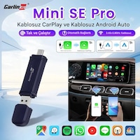 Mini 5 Pro Kablosuz Araç Adaptörü 2in1 Carplay & Android Auto Mini 5 Pro Kablosuz Araç Adaptörü 2in1 Carplay & Android Auto