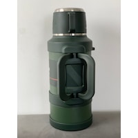 Paslanmaz Çelik 3,2 Litre Termos Haki Renk 48 Saat Sıcak 72 Saat Soğuk Kamp Piknik Seyahatte Metalik Paslanmaz Çelik 3,2 Litre Termos Haki Renk 48 Saat Sıcak 72 Saat Soğuk Kamp Piknik Seyahatte Metalik