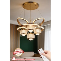 Ransom İthal Seri 4 Toplu Saray Büyük Led Avize 3 Renk Kumandalı Rose Gold Kasa Ledli Salon Avizesi Ransom İthal Seri 4 Toplu Saray Büyük Led Avize 3 Renk Kumandalı Rose Gold Kasa Ledli Salon Avizesi