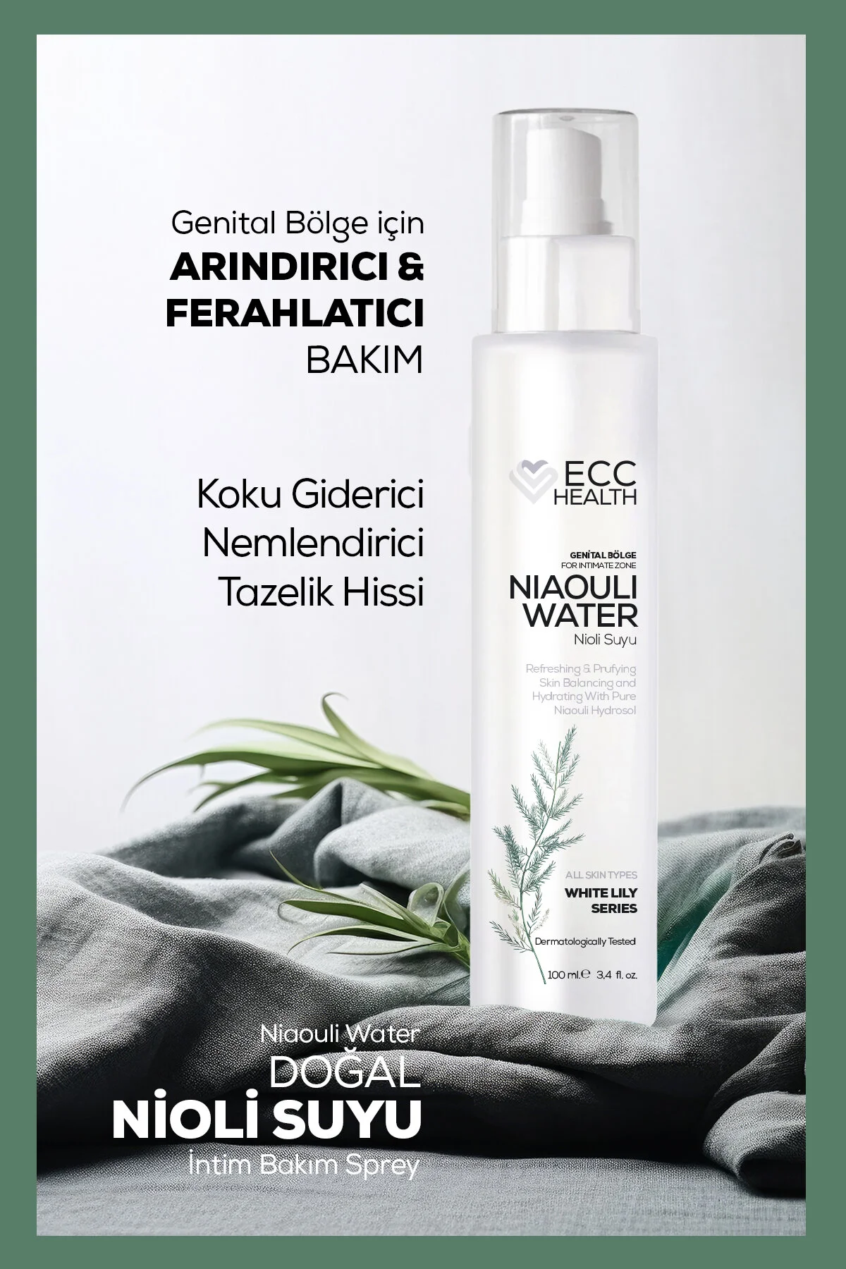 Genital Bölge Koku Giderici, İntim Bakım Spreyi %100 Saf Nioli Suyu 100 Ml Genital Bölge Koku Giderici, İntim Bakım Spreyi %100 Saf Nioli Suyu 100 Ml