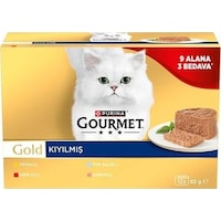 Gourmet Gold Kıyılmış Tavuk-sığır-ton-somon Kedi Konservesi 12 X 85 Gr 12 Al 9 Öde Gourmet Gold Kıyılmış Tavuk-sığır-ton-somon Kedi Konservesi 12 X 85 Gr 12 Al 9 Öde