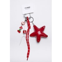 Standart Kırmızı Yıldız Ve Obje Çoklu Detaylı Kıyafet Çanta Ve Telefon Charm Anahtarlık Aksesuarı Standart Kırmızı Yıldız Ve Obje Çoklu Detaylı Kıyafet Çanta Ve Telefon Charm Anahtarlık Aksesuarı