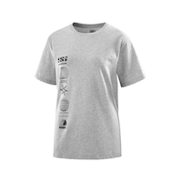 Salomon Logo Combo Ss Tee W Heather Grey T-shırt Lc2232900 001 Salomon Logo Combo Ss Tee W Heather Grey T-shırt Lc2232900 001