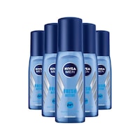 Nivea Pump Fresh Active 24H Erkek Sprey Deodorant 5 x 75 ML