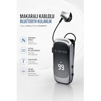 Kensa Makaralı Kulaklık Bluetooth 6.0 20 Saat Konuşma Dijital Ekran Titreşimli Hızlı Şarjlı Kensa Makaralı Kulaklık Bluetooth 6.0 20 Saat Konuşma Dijital Ekran Titreşimli Hızlı Şarjlı