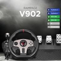 Rampage V902 PS3 - PS4 - PC - Xboxone - Xbox360 - Switch 3 Pedallı - El Vitesli Gaming Oyuncu Direksiyonu Rampage V902 PS3 - PS4 - PC - Xboxone - Xbox360 - Switch 3 Pedallı - El Vitesli Gaming Oyuncu Direksiyonu