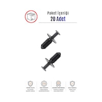 Mercedes E Serisi W124 W204 W126 / Bmw E46 E36 E39 E38 F10 Uyumlu Tampon Klipsi 20 Adet Mercedes E Serisi W124 W204 W126 / Bmw E46 E36 E39 E38 F10 Uyumlu Tampon Klipsi 20 Adet