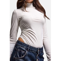 Kadın Beyaz W6-101 Çıt-çıtlı Parlak Taşlı Uzun Kol Esnek Kumaş Tasarım Body Kadın Beyaz W6-101 Çıt-çıtlı Parlak Taşlı Uzun Kol Esnek Kumaş Tasarım Body