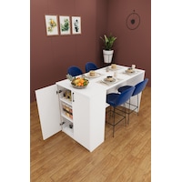 Lüks Mutfak Adası %100 MDF Çok Amaçlı Bar Yemek Masası Kahve Köşesi Erzak Dolabı MA04 Lüks Mutfak Adası %100 MDF Çok Amaçlı Bar Yemek Masası Kahve Köşesi Erzak Dolabı MA04