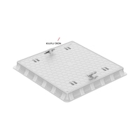 70X70 Rögar Kapağı - Çerçeve + Düz Kapak Gri 70X70 Rögar Kapağı - Çerçeve + Düz Kapak Gri