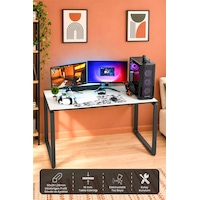 Arpelia Çalışma Masası 140x70x73 Cm Dikdörtgen Ayaklı Antrasit Arpelia Çalışma Masası 140x70x73 Cm Dikdörtgen Ayaklı Antrasit