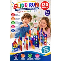 Slide Run 130 Parça Manyetik Blok Seti Bilye Parkuru Ve Yapı Oyuncağı 3+ Yaş Slide Run 130 Parça Manyetik Blok Seti Bilye Parkuru Ve Yapı Oyuncağı 3+ Yaş
