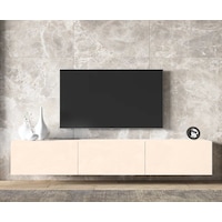 Beliz Tv Ünitesi Tv Sehpası Alt Modül 200 Cm Krem Mdf Beliz Tv Ünitesi Tv Sehpası Alt Modül 200 Cm Krem Mdf