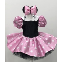 YAĞMUR KOStütüM Minnie Mouse Kız Çocuk Pembe Doğumgünü Elbisesi&Parti Kostümü Pembe YAĞMUR KOStütüM Minnie Mouse Kız Çocuk Pembe Doğumgünü Elbisesi&Parti Kostümü Pembe