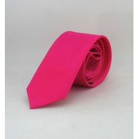 Fuşya Çocuk Boy Düz Renk Saten Kravat - Ck-09 Fuşya Çocuk Boy Düz Renk Saten Kravat - Ck-09