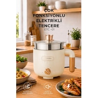 Torima ETC01 600 W Çok Fonksiyonlu Elektrikli Çelik Tencere Torima ETC01 600 W Çok Fonksiyonlu Elektrikli Çelik Tencere