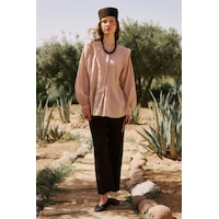 Manuka Nervürlü Dökümlü Tunik Pembe Ss26tnk00006-1622 V-7 Manuka Nervürlü Dökümlü Tunik Pembe Ss26tnk00006-1622 V-7