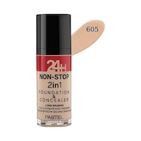 Pastel Profashion 24H Non-Stop 2 in 1 Foundation & Concealer 605 Sand Pastel Profashion 24H Non-Stop 2 in 1 Foundation & Concealer 605 Sand