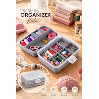 Porsima 02 1192-4 Premium Bölmeli Çok Amaçlı Organizer Kutu Gri Takı, Dikiş, İlaç Ve Hobi Malzemeleri Düzenleyici Şeffaf Kapaklı Düzenleme Kutusu Porsima 02 1192-4 Premium Bölmeli Çok Amaçlı Organizer Kutu Gri Takı, Dikiş, İlaç Ve Hobi Malzemeleri Düzenleyici Şeffaf Kapaklı Düzenleme Kutusu