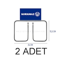 Korkmaz Marka Tost Makine Rezistansı 900w-110v 2adeet Korkmaz Marka Tost Makine Rezistansı 900w-110v 2adeet