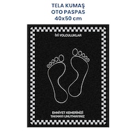 Tela Kumaş Suya Dayanıklı 40x50cm Ayak İzi Dikey 50adet Oto Paspas Siyah Gümüş Rengi Baskı Kağıt Değil - Ayak izi Tela Kumaş Suya Dayanıklı 40x50cm Ayak İzi Dikey 50adet Oto Paspas Siyah Gümüş Rengi Baskı Kağıt Değil - Ayak izi