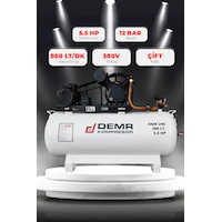 Demr Kompresör Pistonlu 300 LT 2 Kafa 12 Bar 5.5 HP IDMK290 Hava Kompresörü Demr Kompresör Pistonlu 300 LT 2 Kafa 12 Bar 5.5 HP IDMK290 Hava Kompresörü