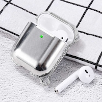 Wiwu Grace Electroplate Apple Uyumlu AirPods Kılıf ZORE-218224 Gümüş Wiwu Grace Electroplate Apple Uyumlu AirPods Kılıf ZORE-218224 Gümüş