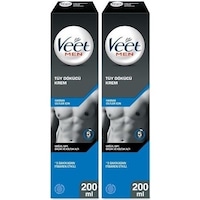 Veet Men Hassas Ciltler için Erkek Tüy Dökücü Krem 2 x 200 ML Veet Men Hassas Ciltler için Erkek Tüy Dökücü Krem 2 x 200 ML
