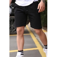 Uyguntarz Spor Penye Short Siyah Uyguntarz Spor Penye Short Siyah