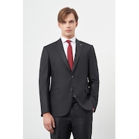İmza Siyah Düz Gabardin Mono Yaka Tam Astar Çift Yırtmaç 2 Düğme 6 Drop Comfort Fit Classic Takım Elbise 1001245171 Siyah İmza Siyah Düz Gabardin Mono Yaka Tam Astar Çift Yırtmaç 2 Düğme 6 Drop Comfort Fit Classic Takım Elbise 1001245171 Siyah
